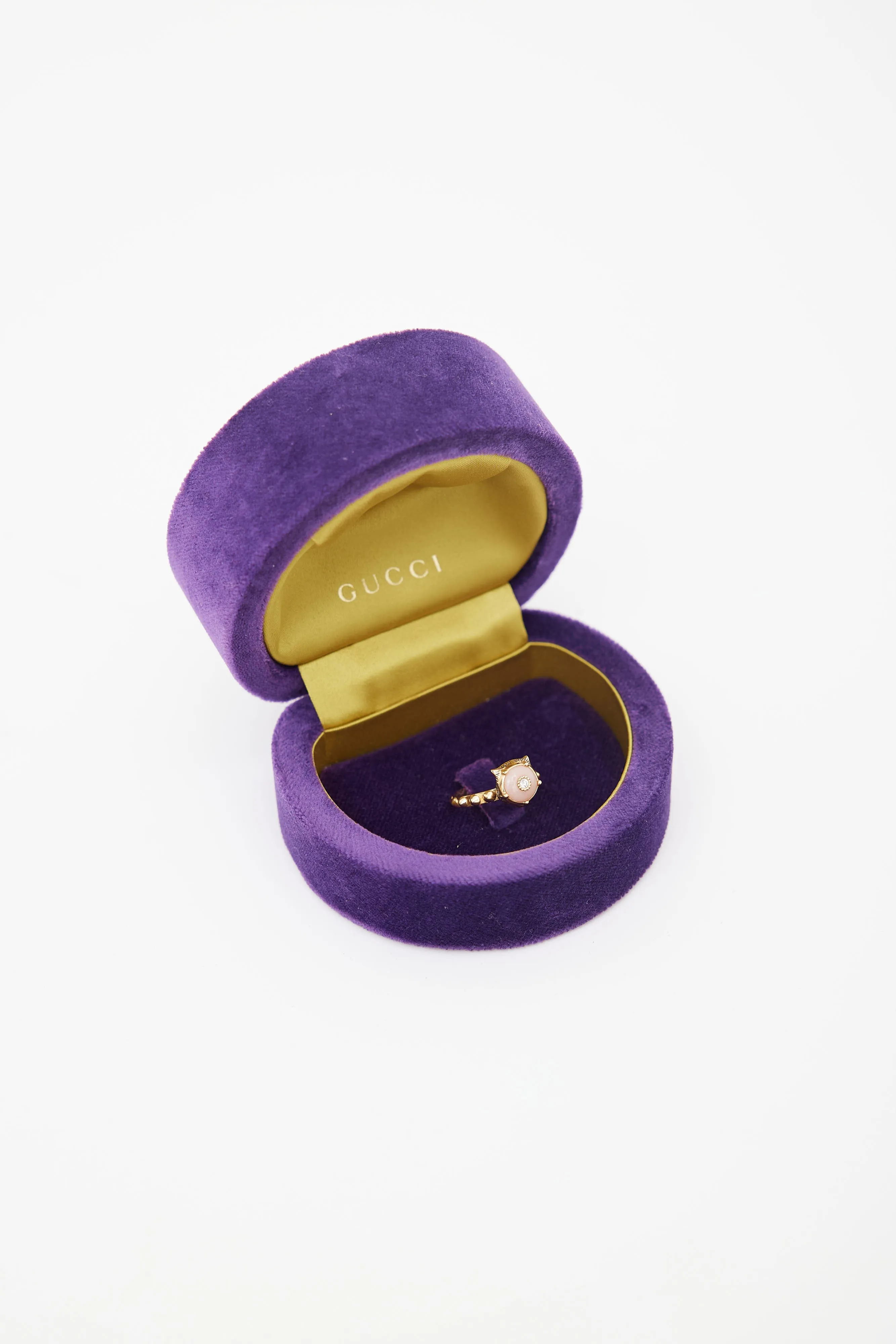 18K Gold Le Marche de Merveilles Pink Opal & Diamond Ring