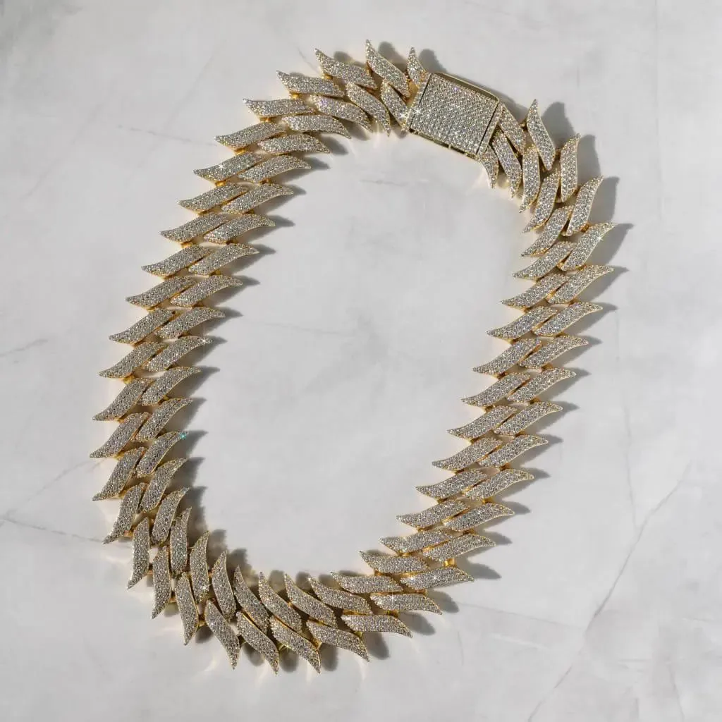 30mm Spiked Cuban Chain