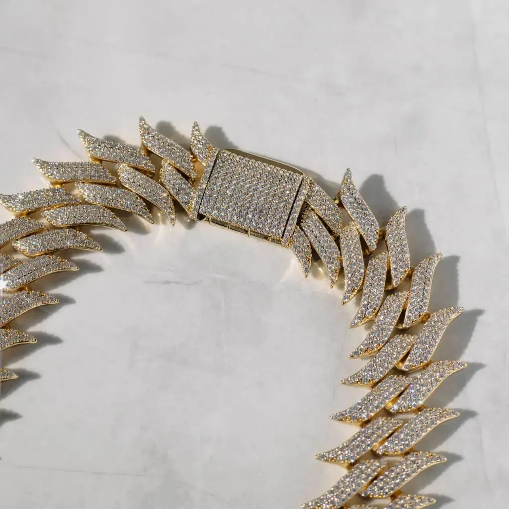 30mm Spiked Cuban Chain