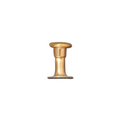 6mm Gold Compression Rivet by TierraCast (10 pcs)