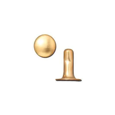 6mm Gold Compression Rivet by TierraCast (10 pcs)
