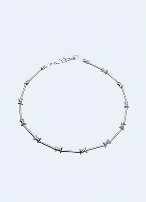 Barbed Wire Chain Necklace