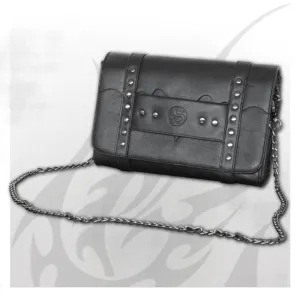 Bat Wings Studded Clutch Womens Bag