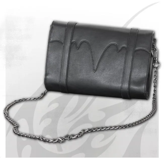 Bat Wings Studded Clutch Womens Bag