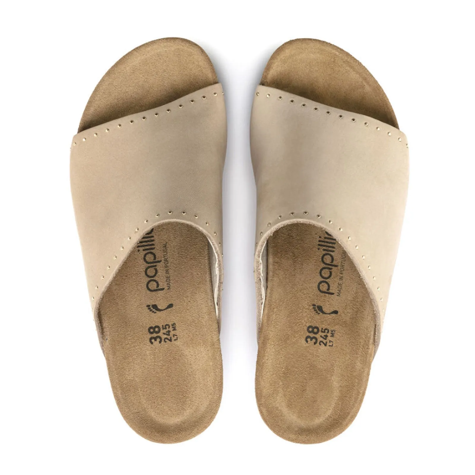 Birkenstock Namica Rivets Wedge Sandal (Women) - Sandcastle Nubuck