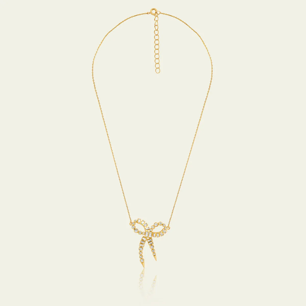 Bow Spiked Necklace