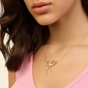 Bow Spiked Necklace