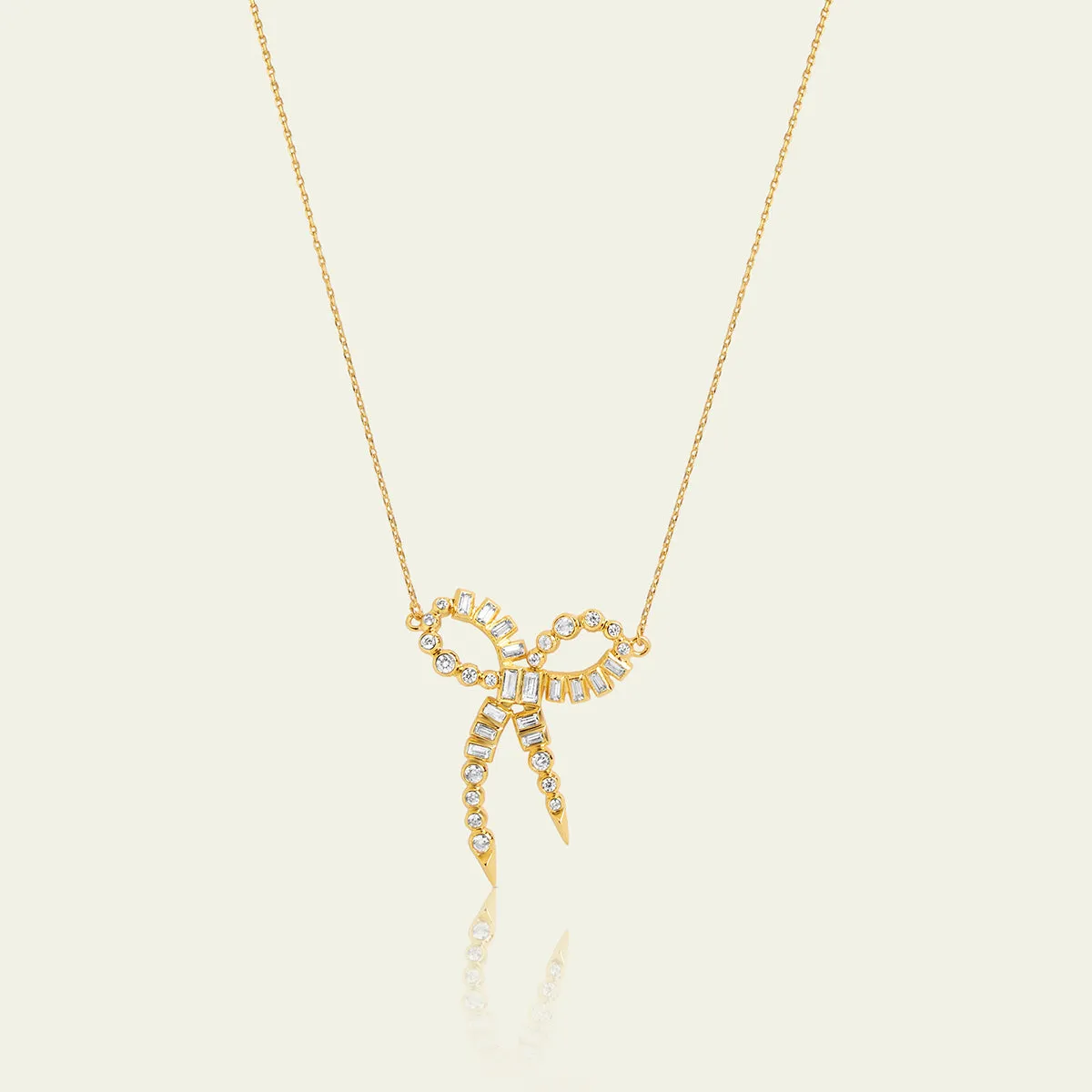 Bow Spiked Necklace