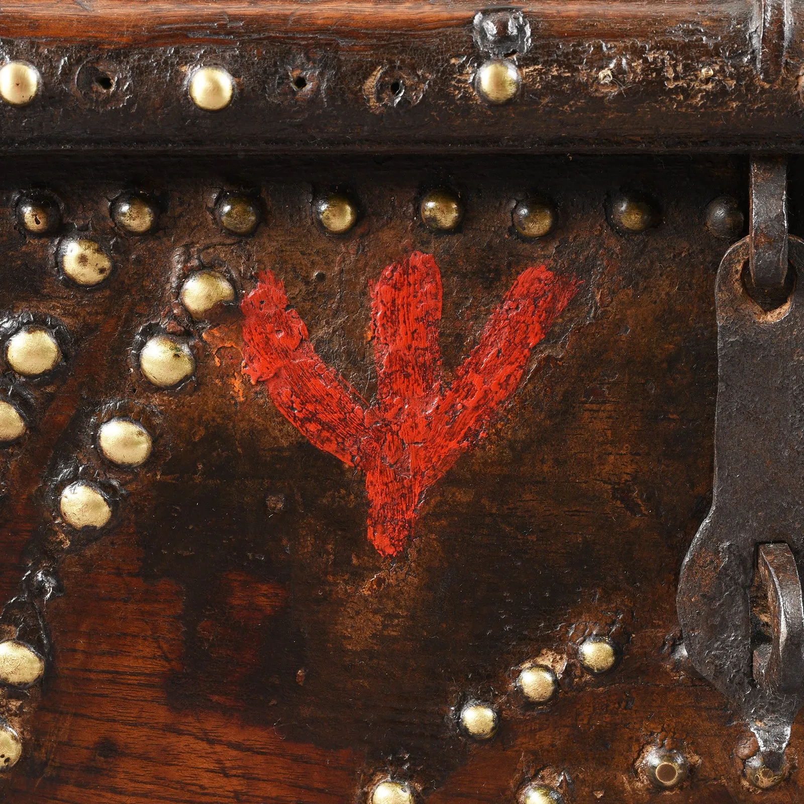 Brass Studded 'Zanzibar' Chest From Kutch - 19th Century