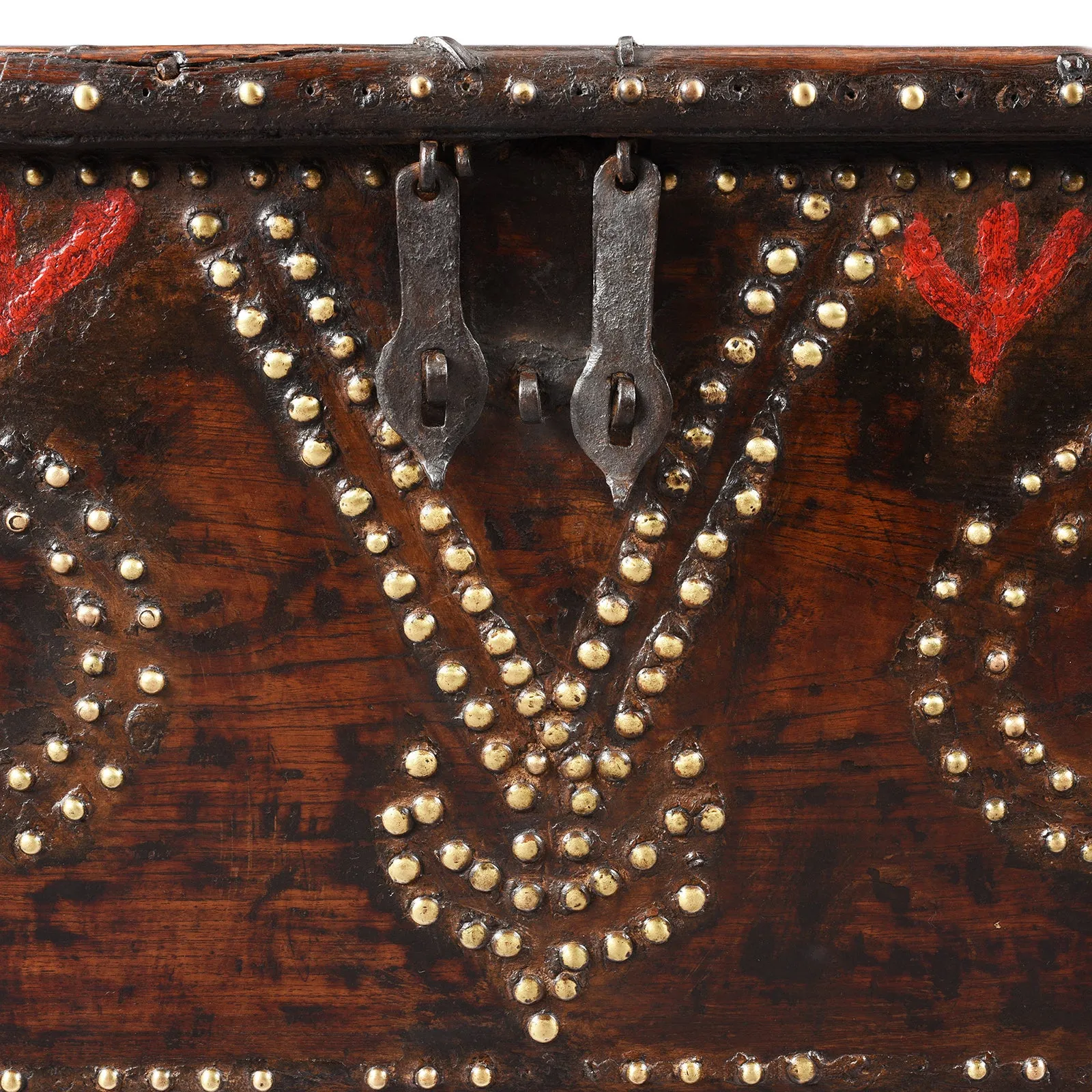 Brass Studded 'Zanzibar' Chest From Kutch - 19th Century