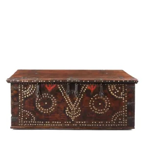 Brass Studded 'Zanzibar' Chest From Kutch - 19th Century