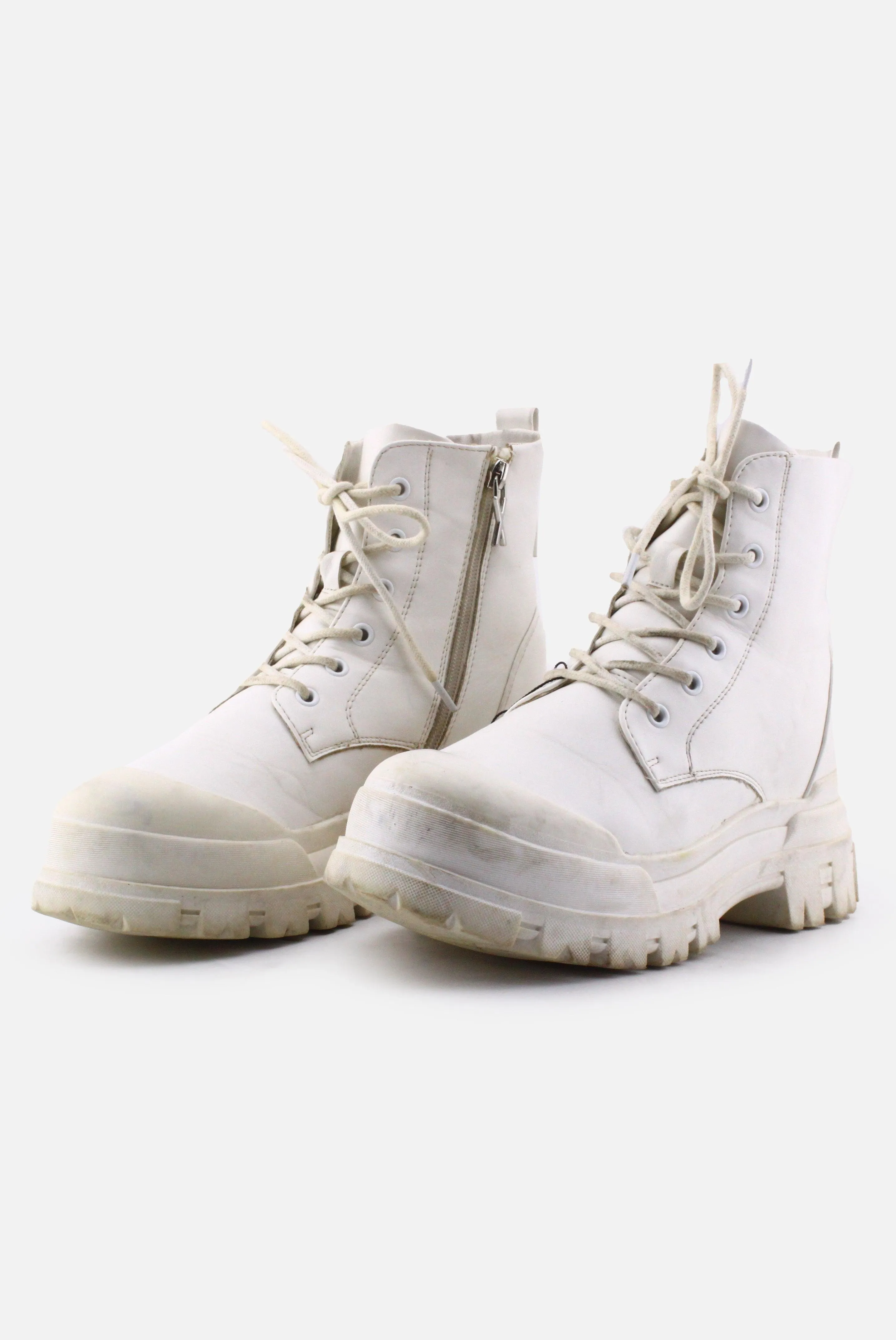 Deezee Zipper Laces Combat Boots | 100% Authentic Leather