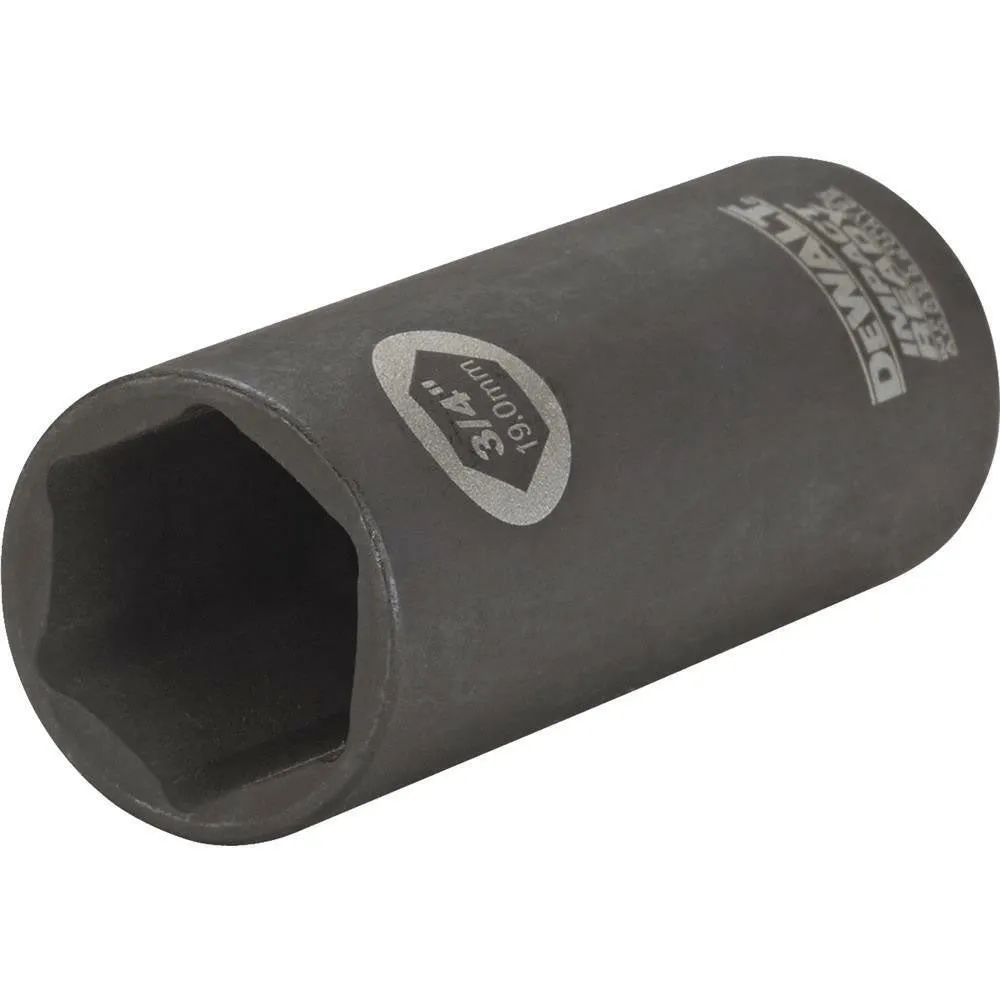 DeWalt DW2290 3/8" Drive 3/4" 6 PT Deep Impact Ready Socket