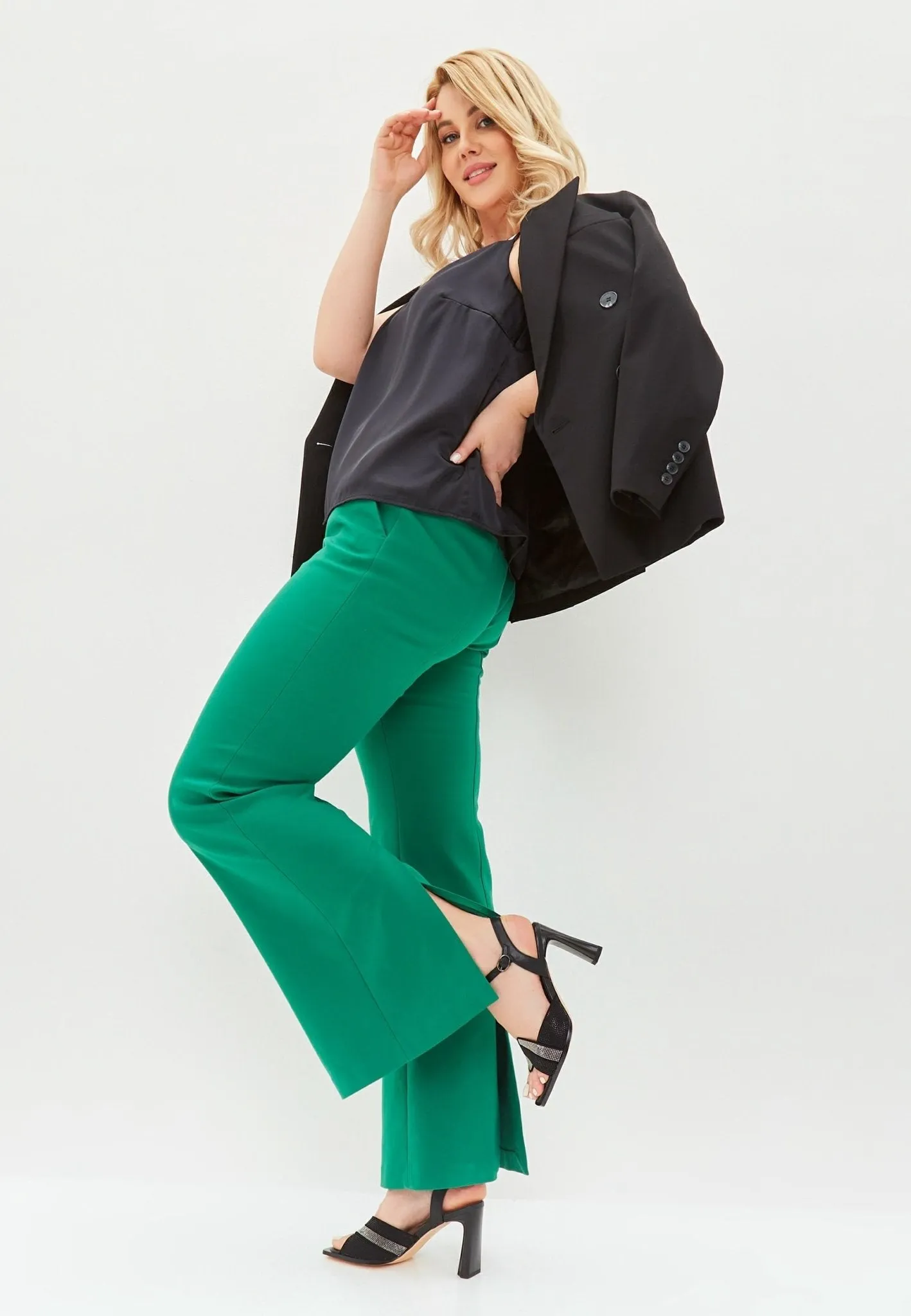 Elevated Elegance Sandals - Black