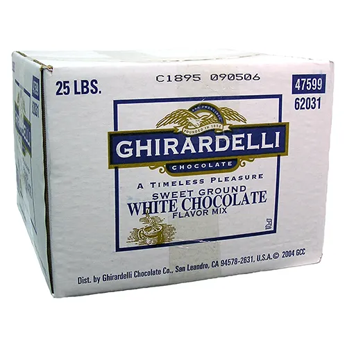 Ghirardelli Sweet Ground White Chocolate Flavored Powder (25 lbs)