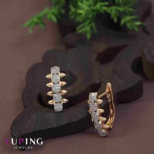 Gold Plated Spiked Cubic Zicronia Xuping Earring
