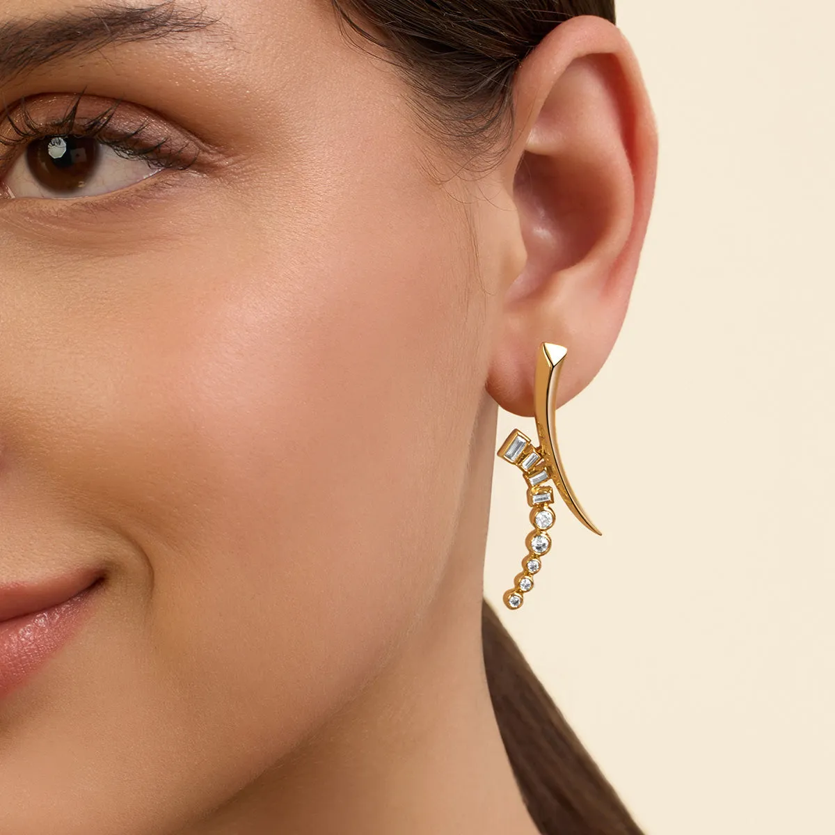 Gold Spiked Studs
