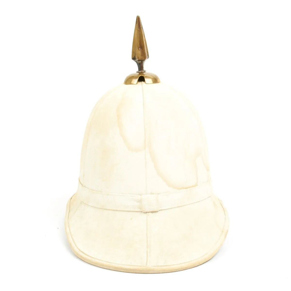 Original British Victorian Era Officer Spiked Pith Helmet - Queen Own Royal West Kent Regiment - Circa 1882