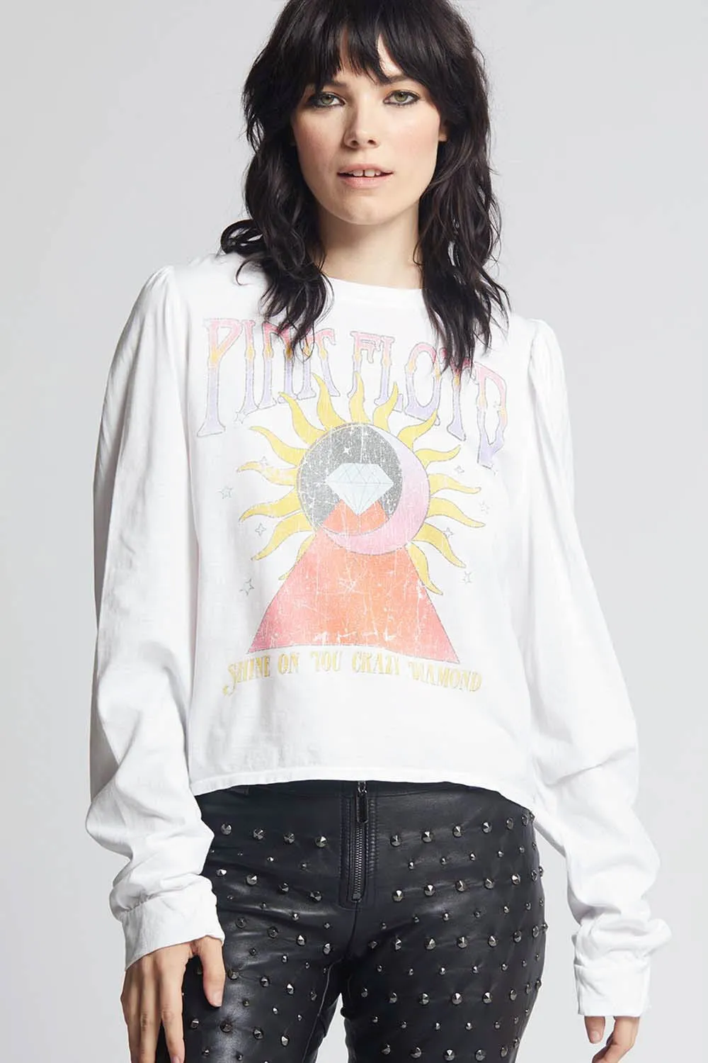 Recycled Karma Pink Floyd Puff Sleeve Tee