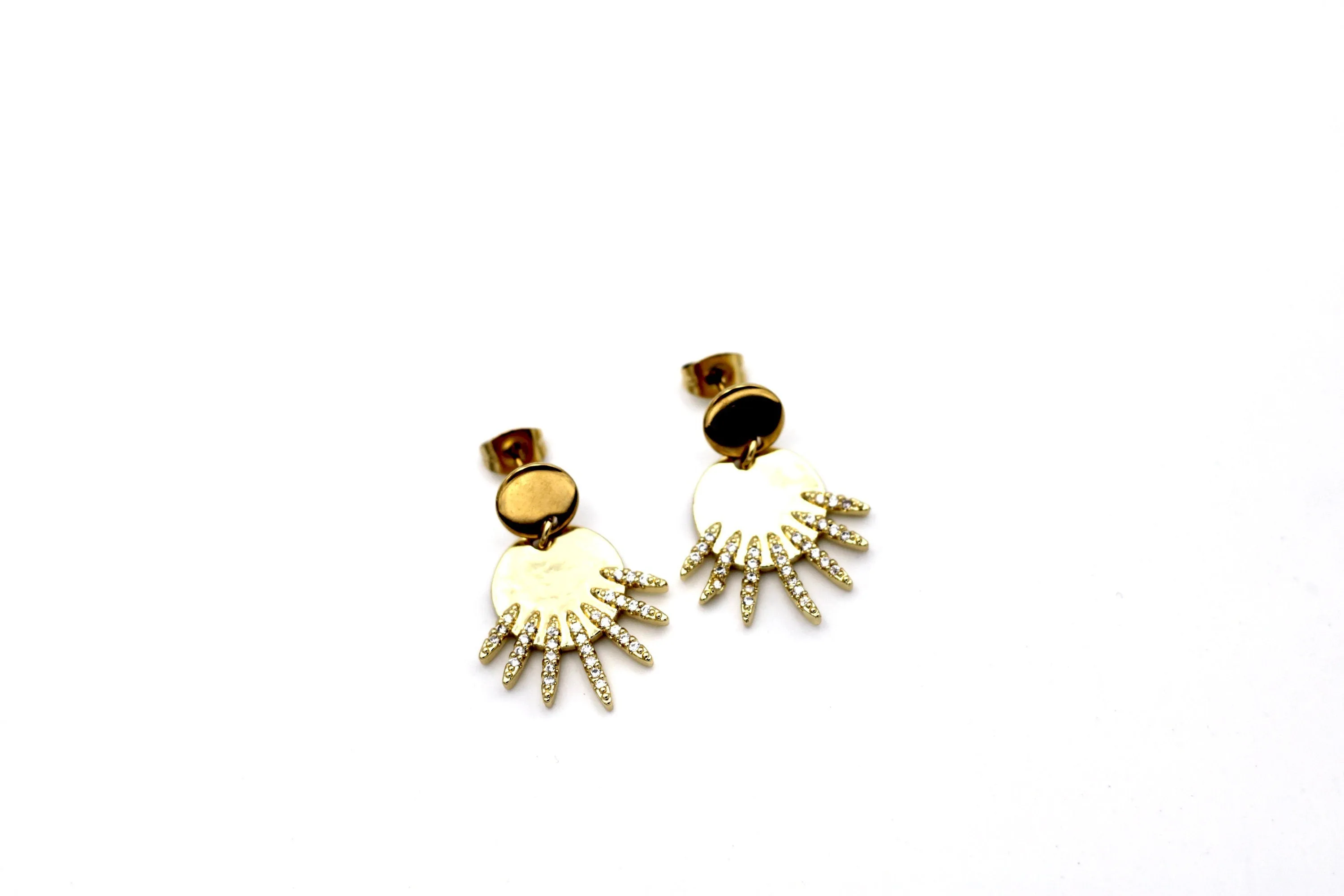 Round Spike Earrings