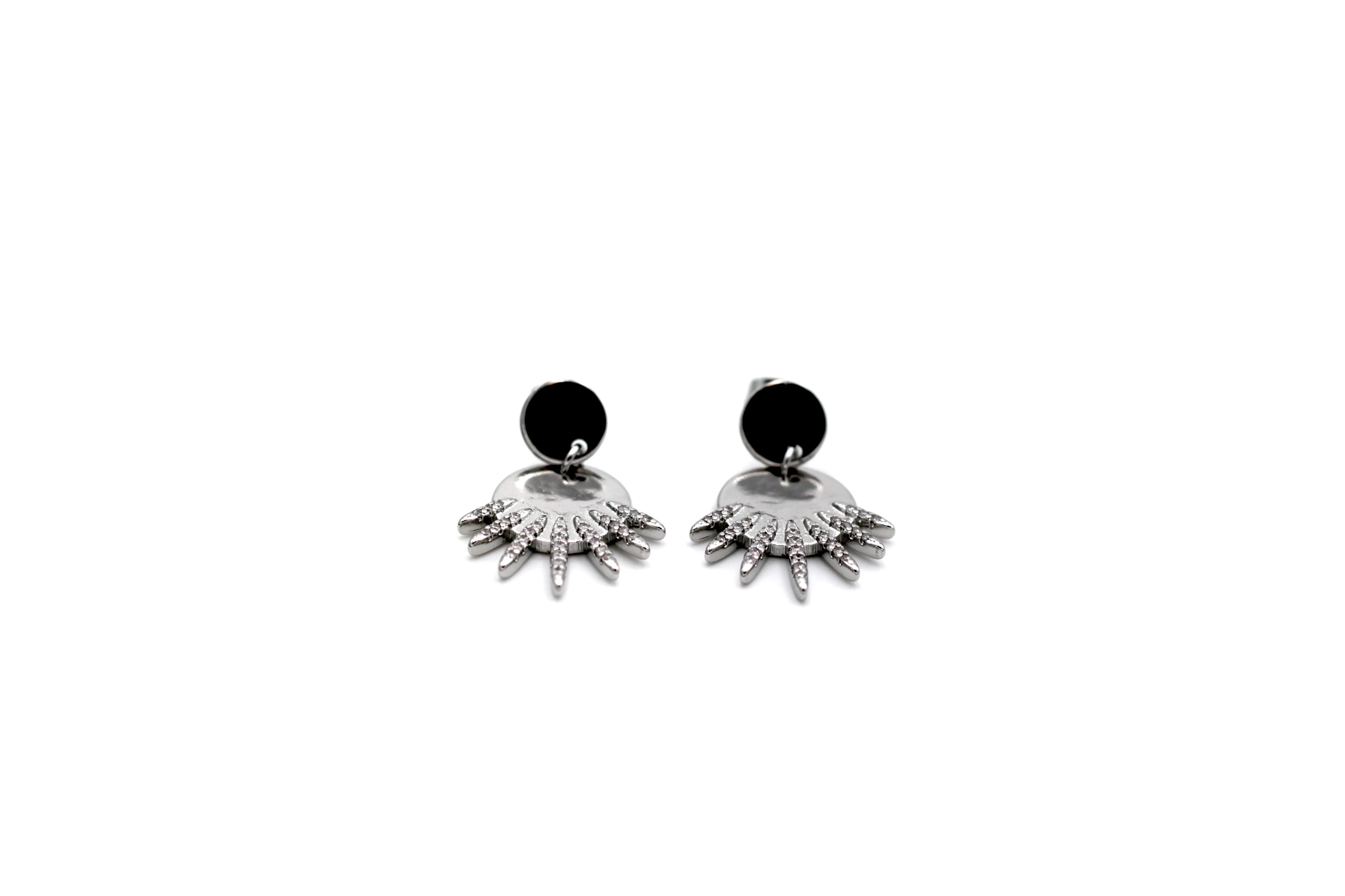 Round Spike Earrings