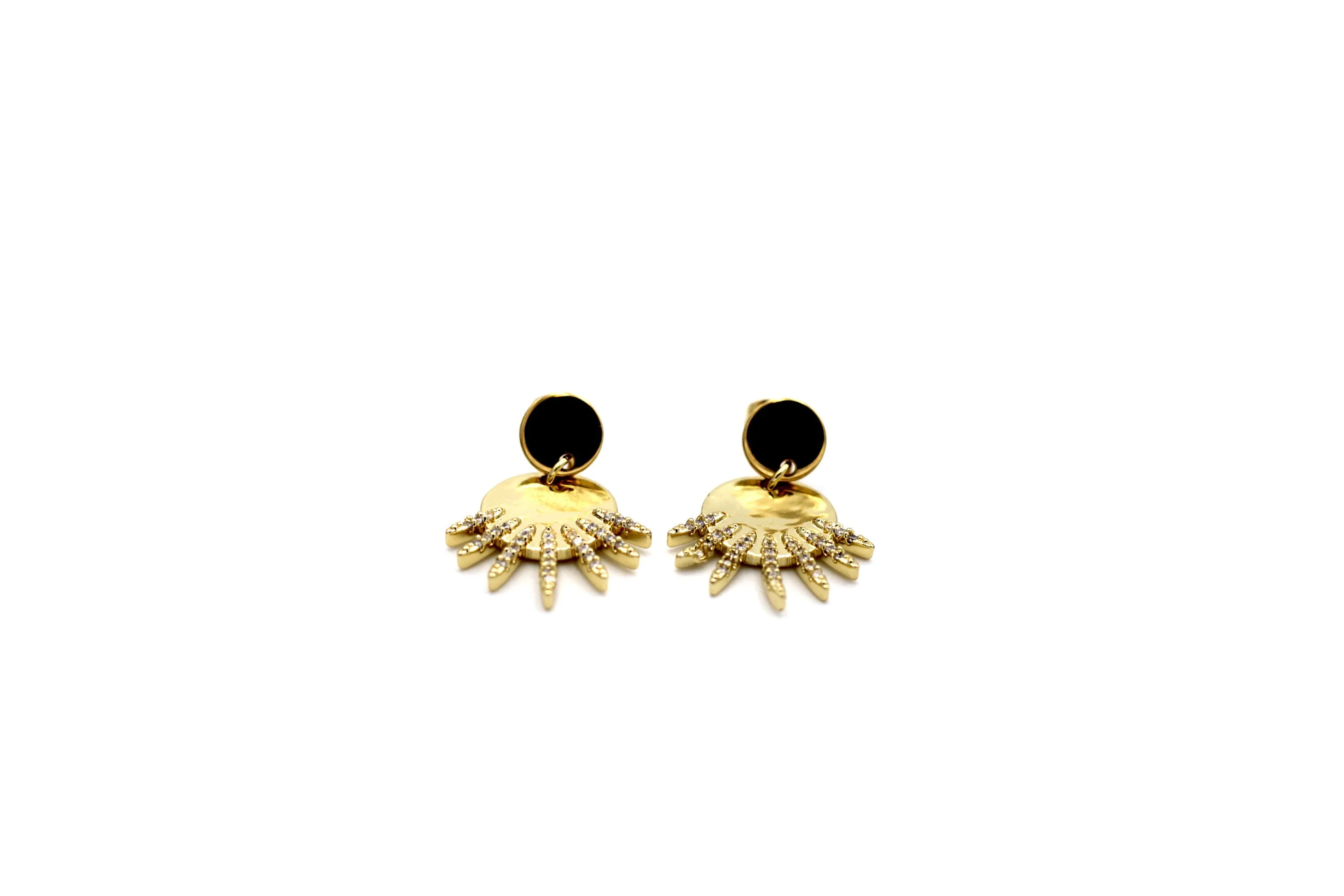Round Spike Earrings