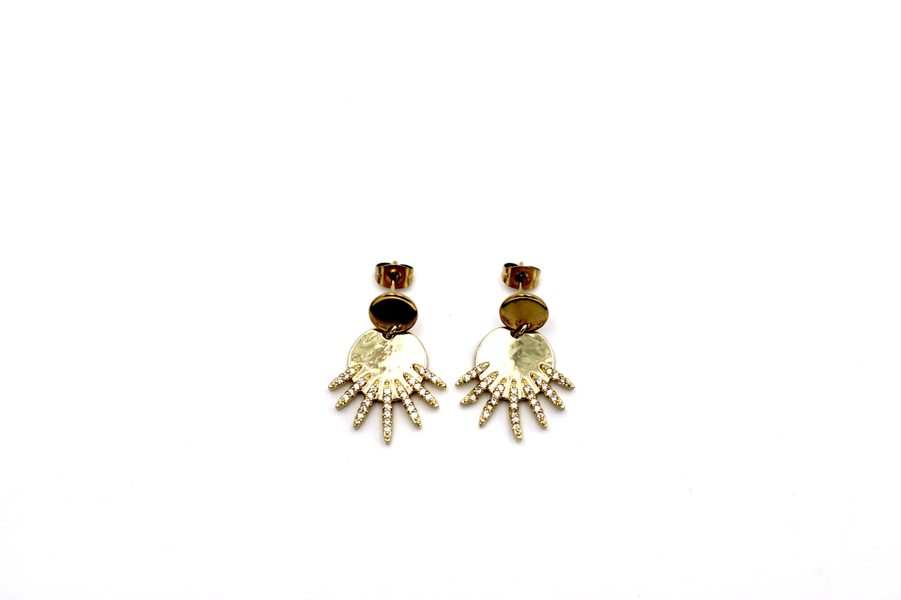 Round Spike Earrings
