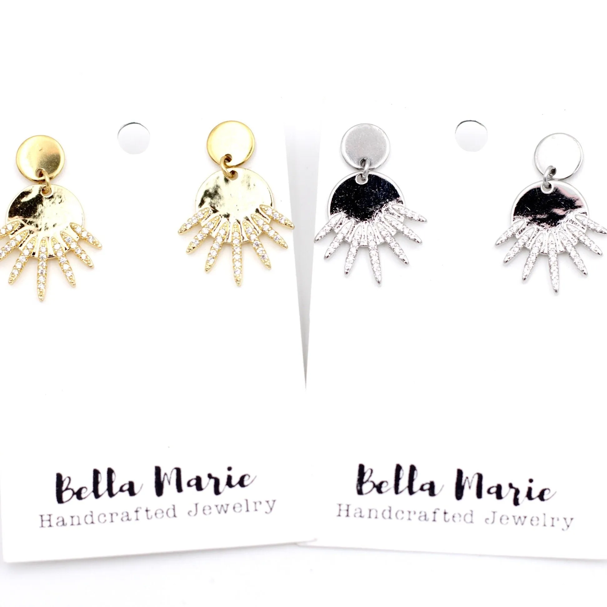 Round Spike Earrings