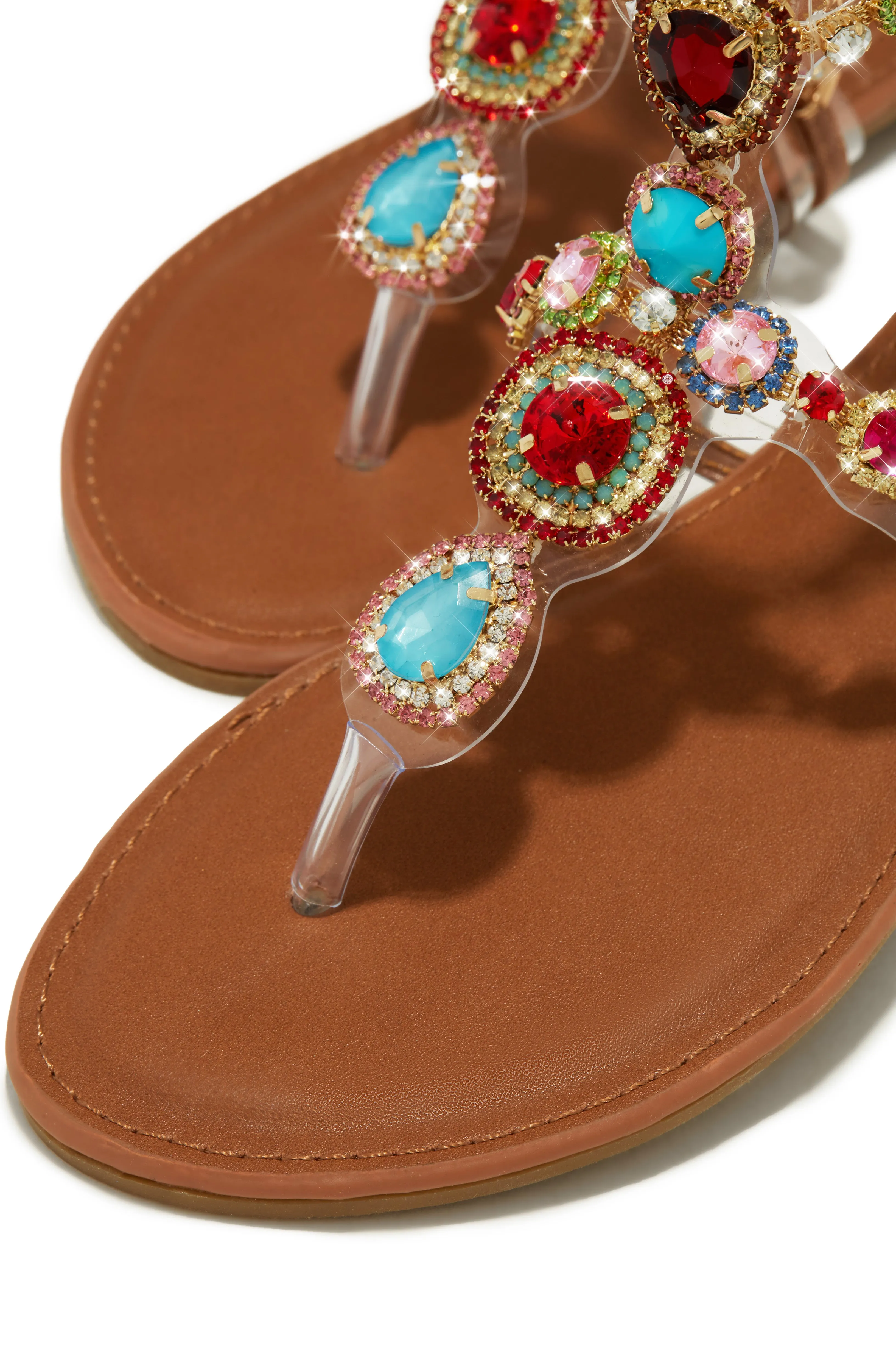 Sandra Embellished Sandals - Multi