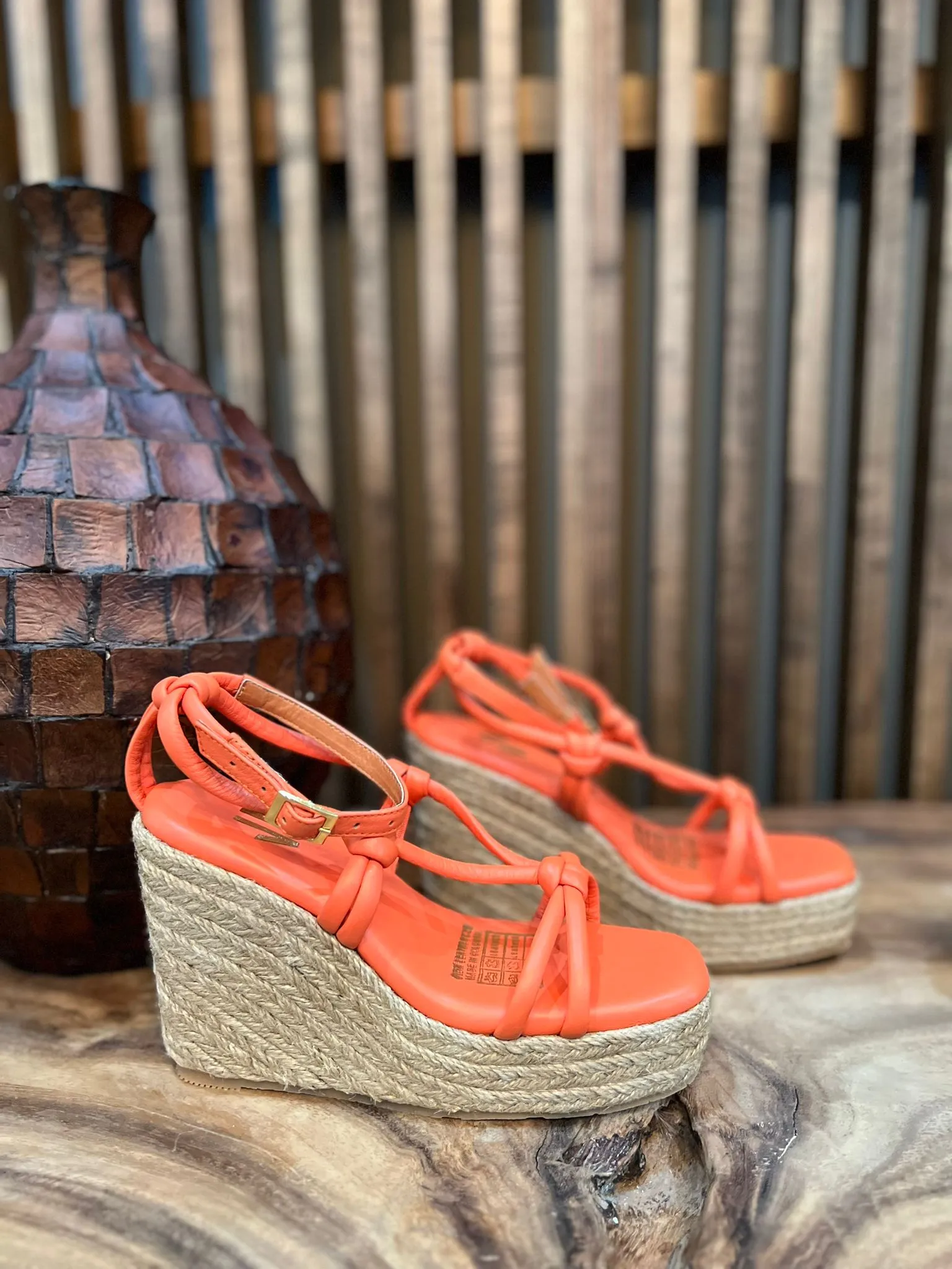 Silvia Cobos Louise Wedges Orange