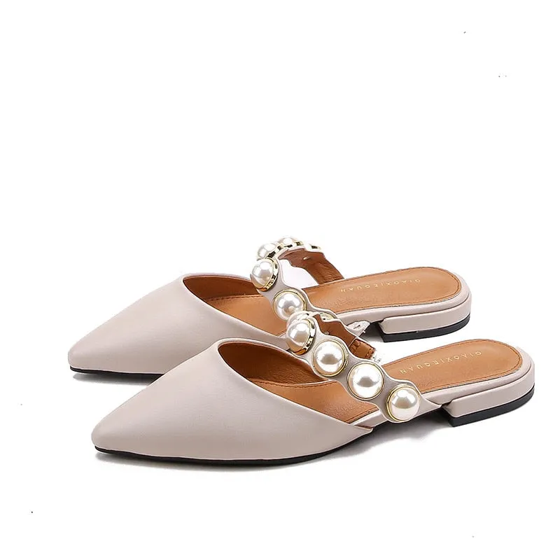 Spiked Retro Flat Sandals