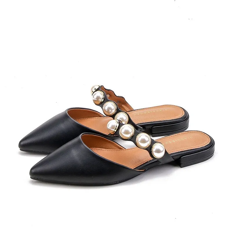 Spiked Retro Flat Sandals
