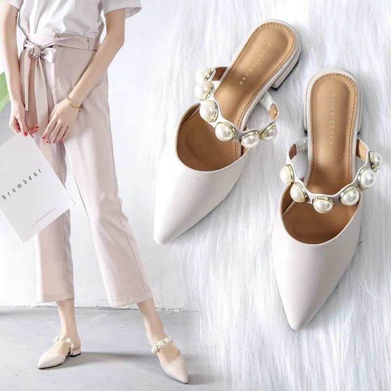 Spiked Retro Flat Sandals