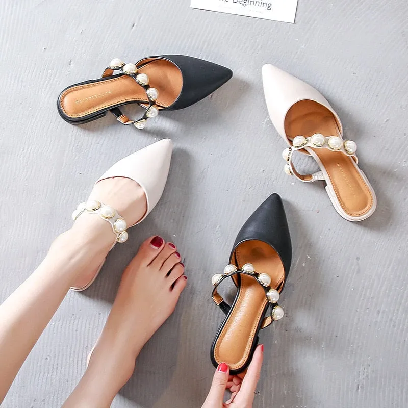 Spiked Retro Flat Sandals