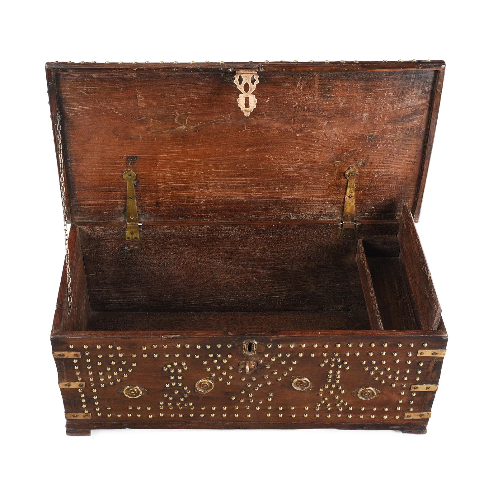 Studded Shisham Zanzibar Chest - 19th Century
