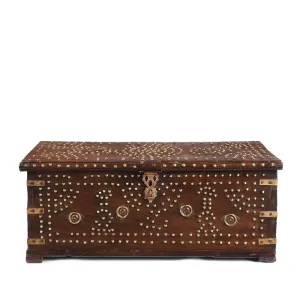Studded Shisham Zanzibar Chest - 19th Century