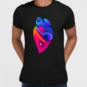 Tropical Bird With A Pink Skirt Unique Surreal Design T-shirt