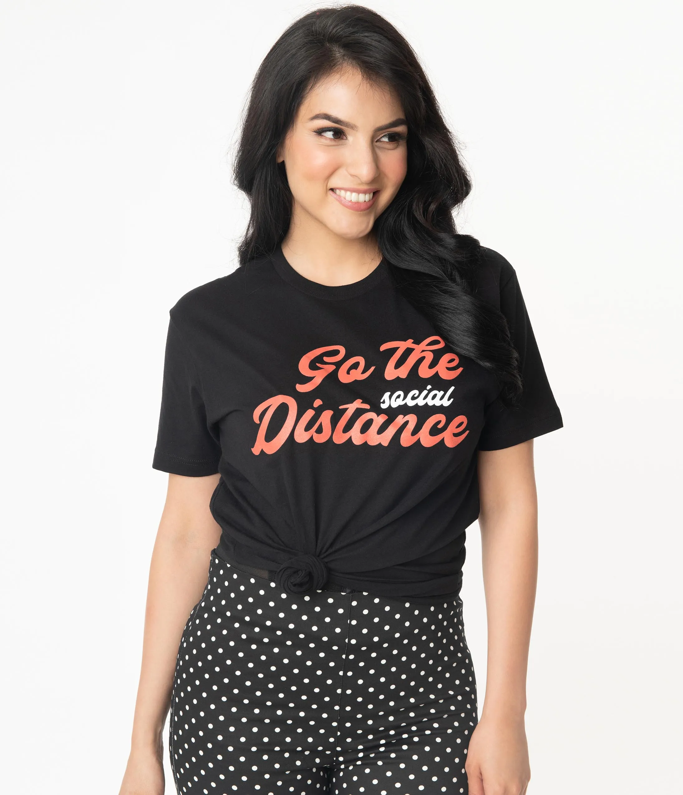 Unique Vintage Go The Social Distance Unisex Tee