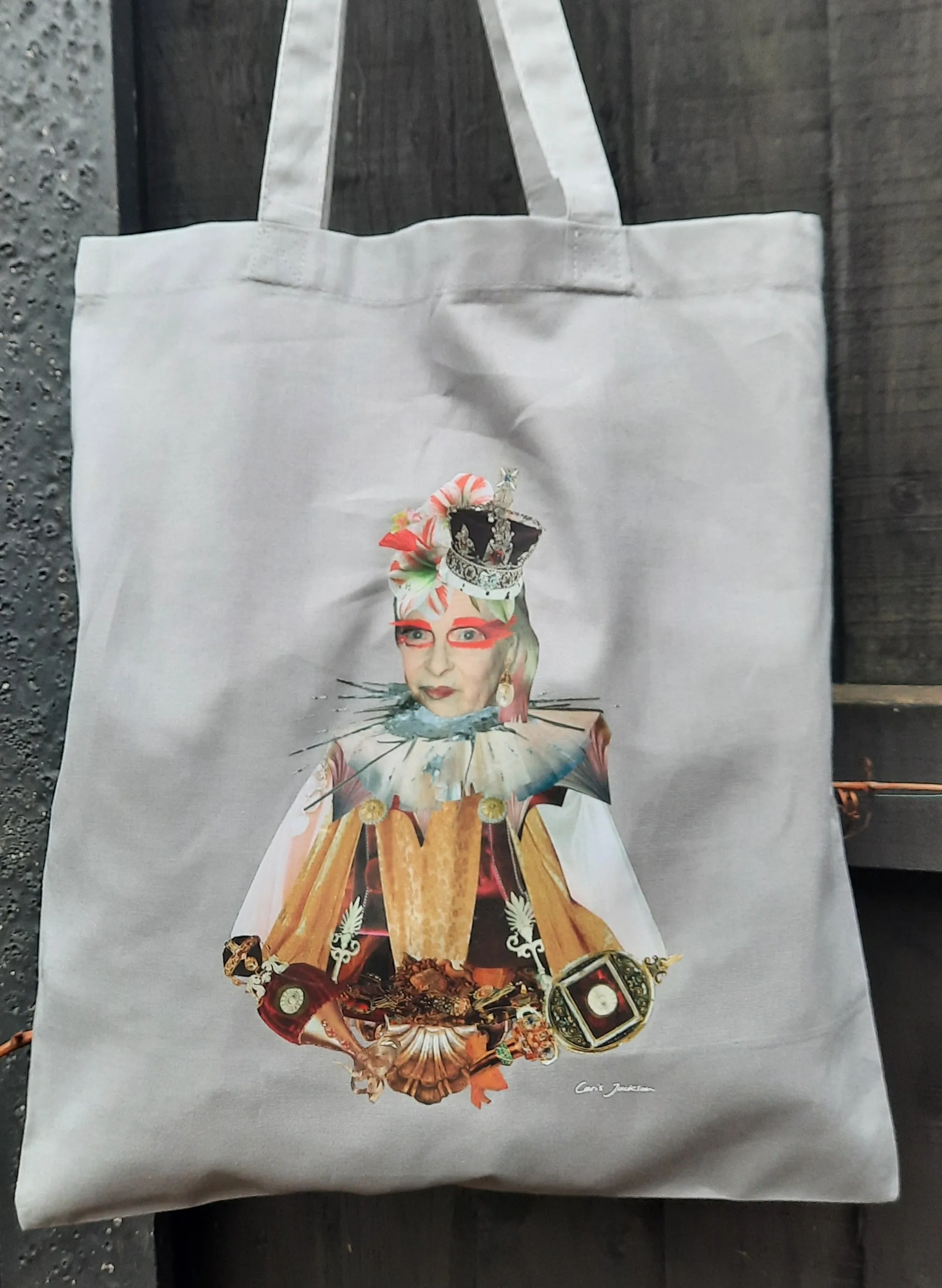 Vivienne vibrant printed tote bag