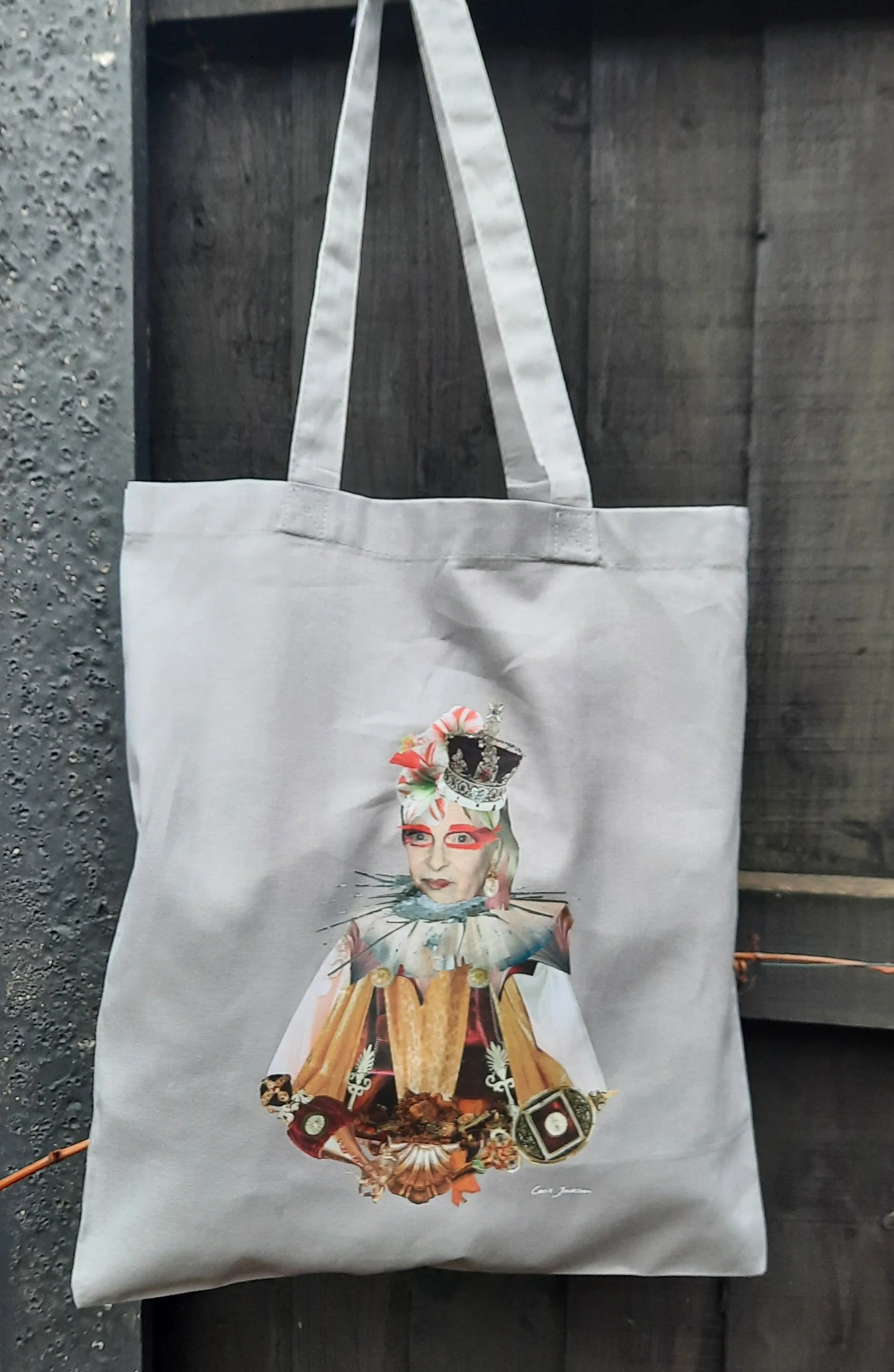 Vivienne vibrant printed tote bag