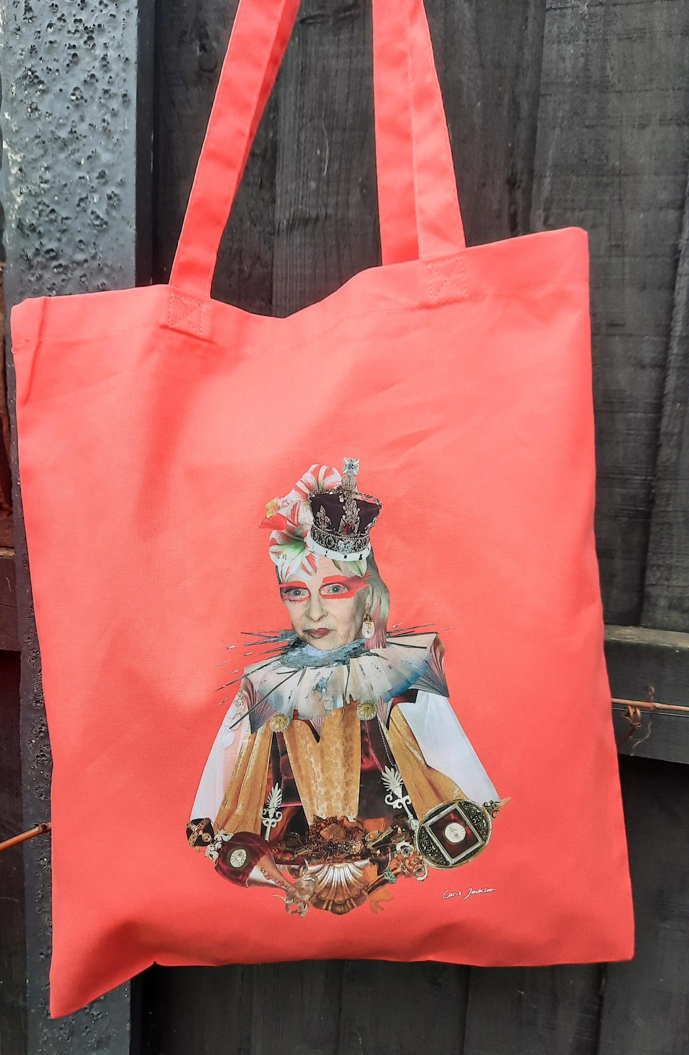 Vivienne vibrant printed tote bag